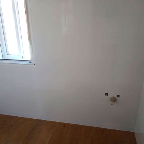 Detalle de pared de vivienda reformada